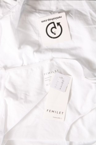 Γυναικείο αμάνικο μπλουζάκι Femilet, Μέγεθος M, Χρώμα Λευκό, Τιμή 17,94 €