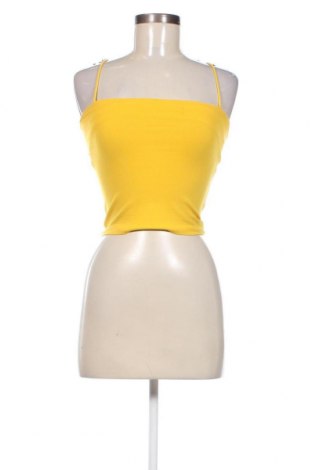 Γυναικείο αμάνικο μπλουζάκι Gina Tricot, Μέγεθος XS, Χρώμα Κίτρινο, Τιμή 3,16 €