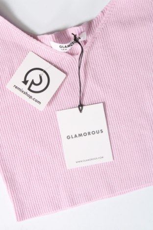 Γυναικείο αμάνικο μπλουζάκι Glamorous, Μέγεθος M, Χρώμα Ρόζ , Τιμή 6,58 €