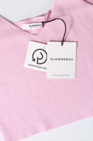 Γυναικείο αμάνικο μπλουζάκι Glamorous, Μέγεθος L, Χρώμα Ρόζ , Τιμή 5,38 €