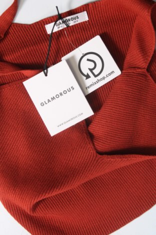 Γυναικείο αμάνικο μπλουζάκι Glamorous, Μέγεθος L, Χρώμα Πορτοκαλί, Τιμή 5,68 €