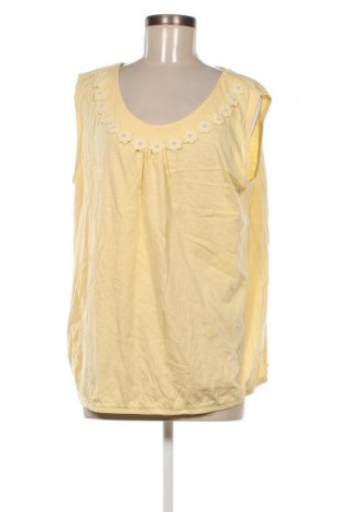 Γυναικείο αμάνικο μπλουζάκι Laura Torelli, Μέγεθος XL, Χρώμα Κίτρινο, Τιμή 4,82 €