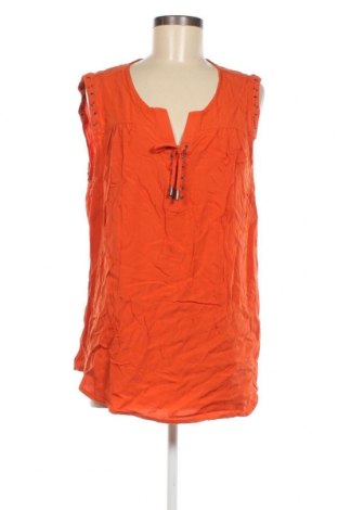 Γυναικείο αμάνικο μπλουζάκι Laura Torelli, Μέγεθος XL, Χρώμα Πορτοκαλί, Τιμή 4,58 €