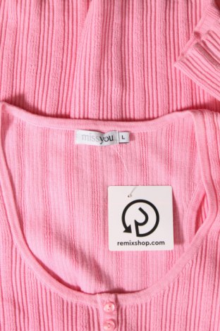 Γυναικείο αμάνικο μπλουζάκι Missyou, Μέγεθος L, Χρώμα Ρόζ , Τιμή 3,56 €