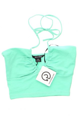 Γυναικείο αμάνικο μπλουζάκι Monki, Μέγεθος XXS, Χρώμα Πράσινο, Τιμή 5,09 €