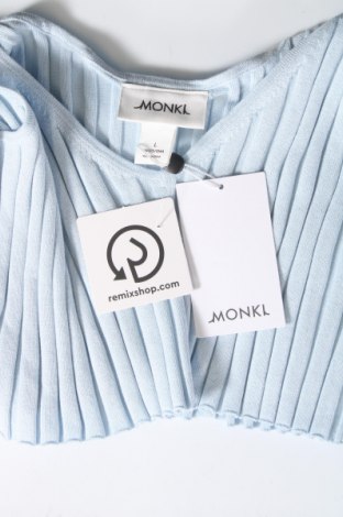 Γυναικείο αμάνικο μπλουζάκι Monki, Μέγεθος L, Χρώμα Μπλέ, Τιμή 6,07 €