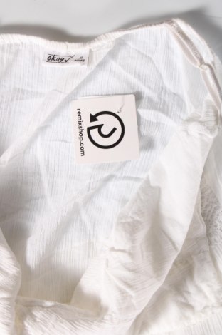Γυναικείο αμάνικο μπλουζάκι Okay, Μέγεθος XL, Χρώμα Λευκό, Τιμή 3,46 €