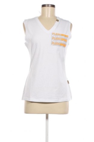 Γυναικείο αμάνικο μπλουζάκι Plein Sport, Μέγεθος S, Χρώμα Λευκό, Τιμή 74,23 €