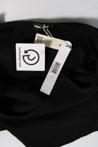 Γυναικείο αμάνικο μπλουζάκι Tally Weijl, Μέγεθος L, Χρώμα Μαύρο, Τιμή 4,22 €