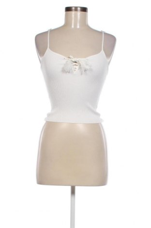 Γυναικείο αμάνικο μπλουζάκι Tally Weijl, Μέγεθος XS, Χρώμα Λευκό, Τιμή 4,65 €