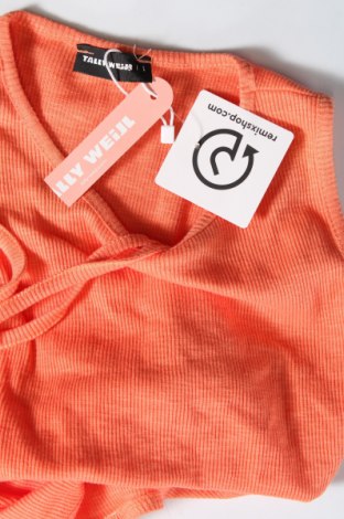 Γυναικείο αμάνικο μπλουζάκι Tally Weijl, Μέγεθος L, Χρώμα Πορτοκαλί, Τιμή 3,90 €