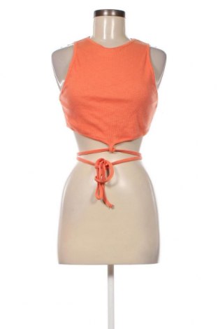 Γυναικείο αμάνικο μπλουζάκι Tally Weijl, Μέγεθος L, Χρώμα Πορτοκαλί, Τιμή 3,90 €