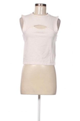 Γυναικείο αμάνικο μπλουζάκι Viral Vibes, Μέγεθος L, Χρώμα Εκρού, Τιμή 5,68 €