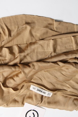Γυναικείο αμάνικο μπλουζάκι Zara Knitwear, Μέγεθος M, Χρώμα Καφέ, Τιμή 4,95 €