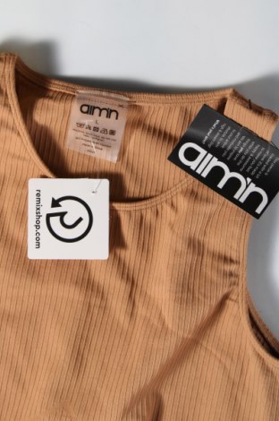 Γυναικείο αμάνικο μπλουζάκι aim'n, Μέγεθος L, Χρώμα Καφέ, Τιμή 17,94 €