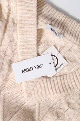 Дамски пуловер About You, Размер M, Цвят Екрю, Цена 12,96 лв.
