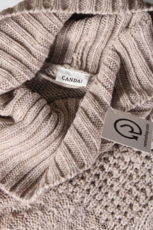Дамски пуловер Canda, Размер M, Цвят Бежов, Цена 6,09 лв.