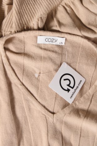 Дамски пуловер Cozy, Размер L, Цвят Бежов, Цена 8,70 лв.