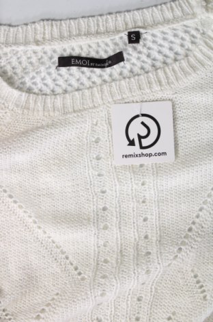 Дамски пуловер Emoi By Emonite, Размер S, Цвят Бял, Цена 29,33 лв.