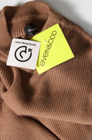 Дамски пуловер Even&Odd, Размер S, Цвят Кафяв, Цена 16,56 лв.