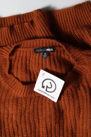 Γυναικείο πουλόβερ Fashion nova, Μέγεθος M, Χρώμα Καφέ, Τιμή 5,38 €