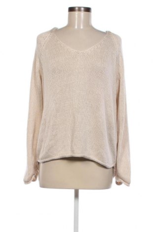 Дамски пуловер H&M, Размер L, Цвят Бежов, Цена 6,67 лв.