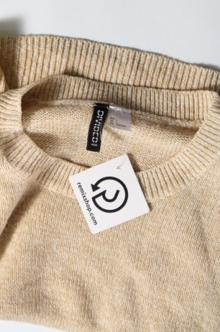 Дамски пуловер H&M Divided, Размер L, Цвят Бежов, Цена 8,70 лв.