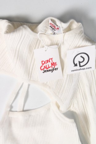 Γυναικείο πουλόβερ Jennyfer, Μέγεθος S, Χρώμα Λευκό, Τιμή 23,71 €