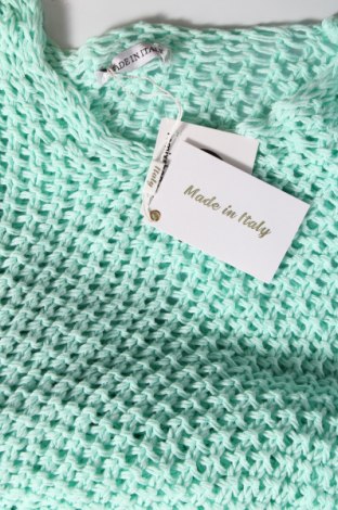 Дамски пуловер Made In Italy, Размер M, Цвят Зелен, Цена 46,00 лв.