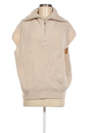 Дамски пуловер Massimo Dutti, Размер S, Цвят Бежов, Цена 44,00 лв.