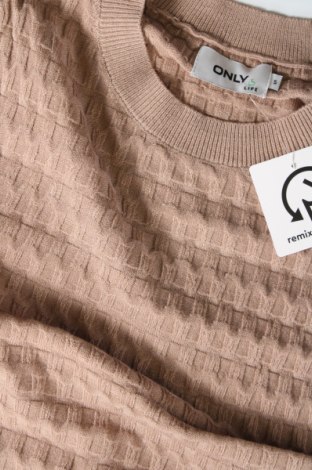 Дамски пуловер ONLY, Размер S, Цвят Кафяв, Цена 17,28 лв.
