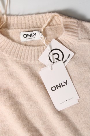 Дамски пуловер ONLY, Размер XS, Цвят Бежов, Цена 16,20 лв.