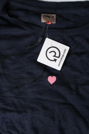 Γυναικείο πουλόβερ ONLY, Μέγεθος S, Χρώμα Μπλέ, Τιμή 3,96 €