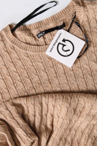 Γυναικείο πουλόβερ ONLY, Μέγεθος S, Χρώμα  Μπέζ, Τιμή 5,57 €