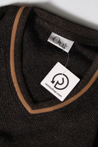 Γυναικείο πουλόβερ Oui, Μέγεθος XL, Χρώμα Καφέ, Τιμή 22,47 €