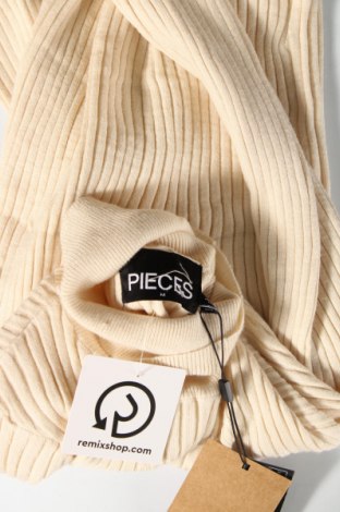 Γυναικείο πουλόβερ Pieces, Μέγεθος M, Χρώμα  Μπέζ, Τιμή 12,53 €