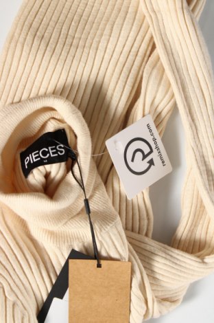 Дамски пуловер Pieces, Размер M, Цвят Бежов, Цена 15,66 лв.