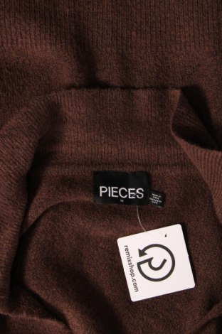 Γυναικείο πουλόβερ Pieces, Μέγεθος M, Χρώμα Καφέ, Τιμή 4,50 €