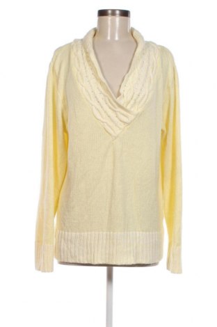 Дамски пуловер Rockmans, Размер XXL, Цвят Жълт, Цена 4,64 лв.