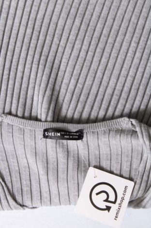 Дамски пуловер SHEIN, Размер L, Цвят Сив, Цена 7,83 лв.