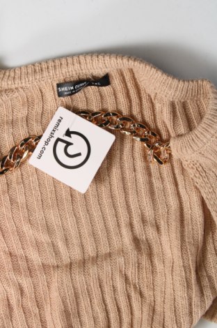 Дамски пуловер SHEIN, Размер XL, Цвят Бежов, Цена 29,00 лв.
