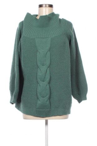 Дамски пуловер SHEIN, Размер 3XL, Цвят Зелен, Цена 17,40 лв.
