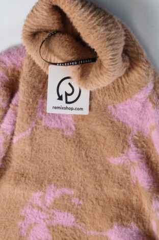 Дамски пуловер Selected Femme, Размер XS, Цвят Бежов, Цена 7,83 лв.