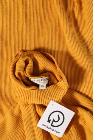 Дамски пуловер Sensation, Размер L, Цвят Жълт, Цена 8,70 лв.