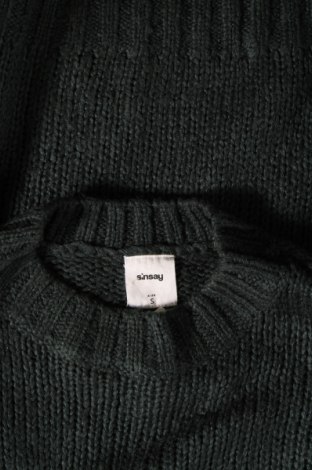 Дамски пуловер Sinsay, Размер S, Цвят Зелен, Цена 12,18 лв.