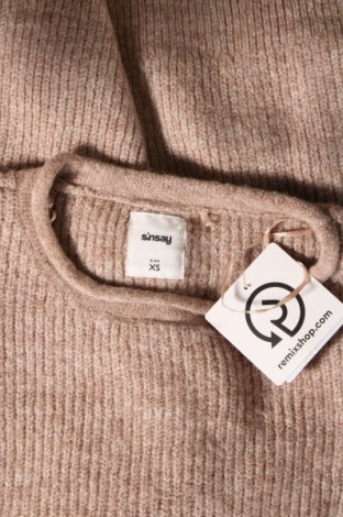 Damenpullover Sinsay, Größe XS, Farbe Beige, Preis 4,15 €