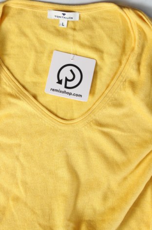 Дамски пуловер Tom Tailor, Размер L, Цвят Жълт, Цена 29,00 лв.