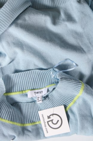 Γυναικείο πουλόβερ Twist, Μέγεθος S, Χρώμα Μπλέ, Τιμή 4,84 €