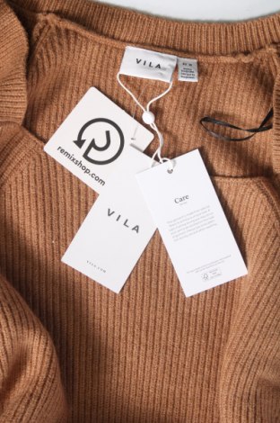Дамски пуловер VILA, Размер M, Цвят Кафяв, Цена 12,96 лв.