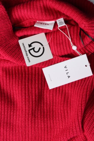 Дамски пуловер VILA, Размер L, Цвят Червен, Цена 12,42 лв.